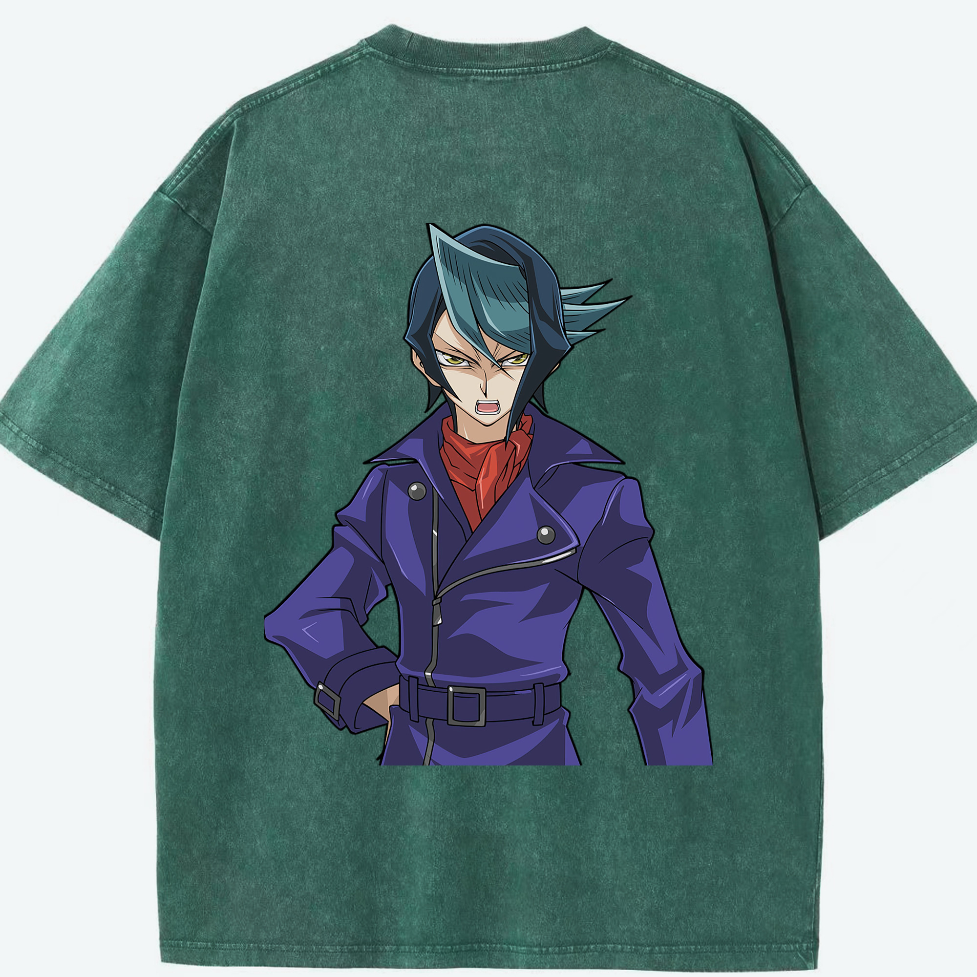 （画像用） 遊☆戯☆王 Yu-Gi-Oh! 綿100% ヴィンテージ風 半袖Tシャツ（背面プリント）